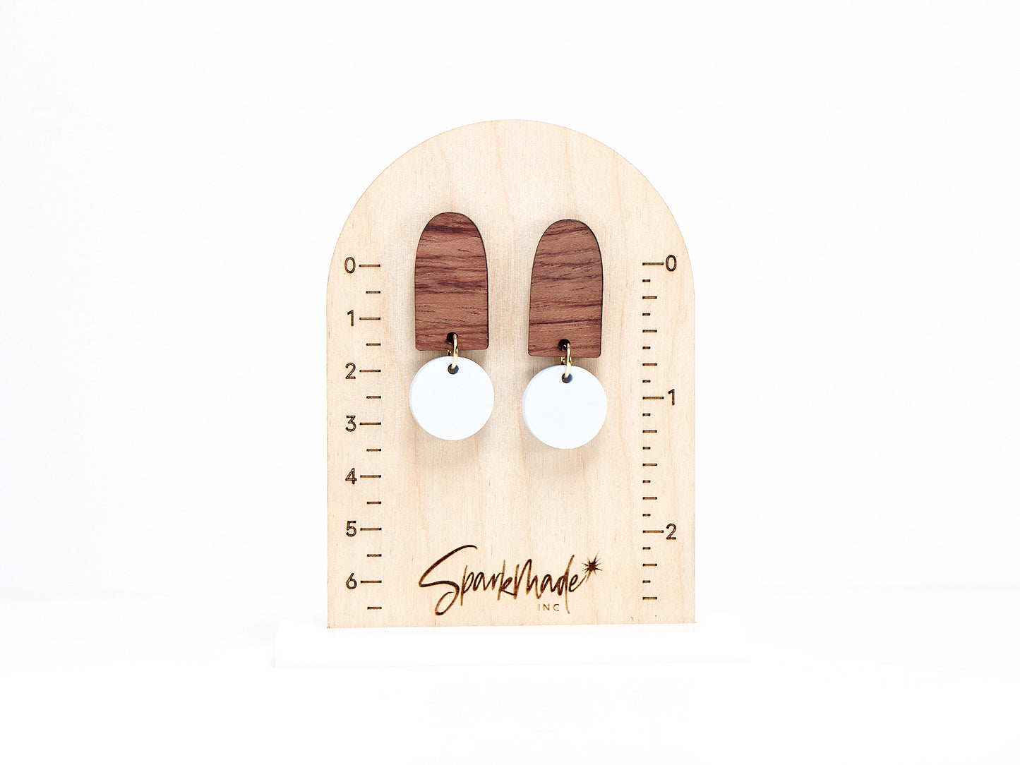 Color Drop Minimalistic Earrings - Baby Blue