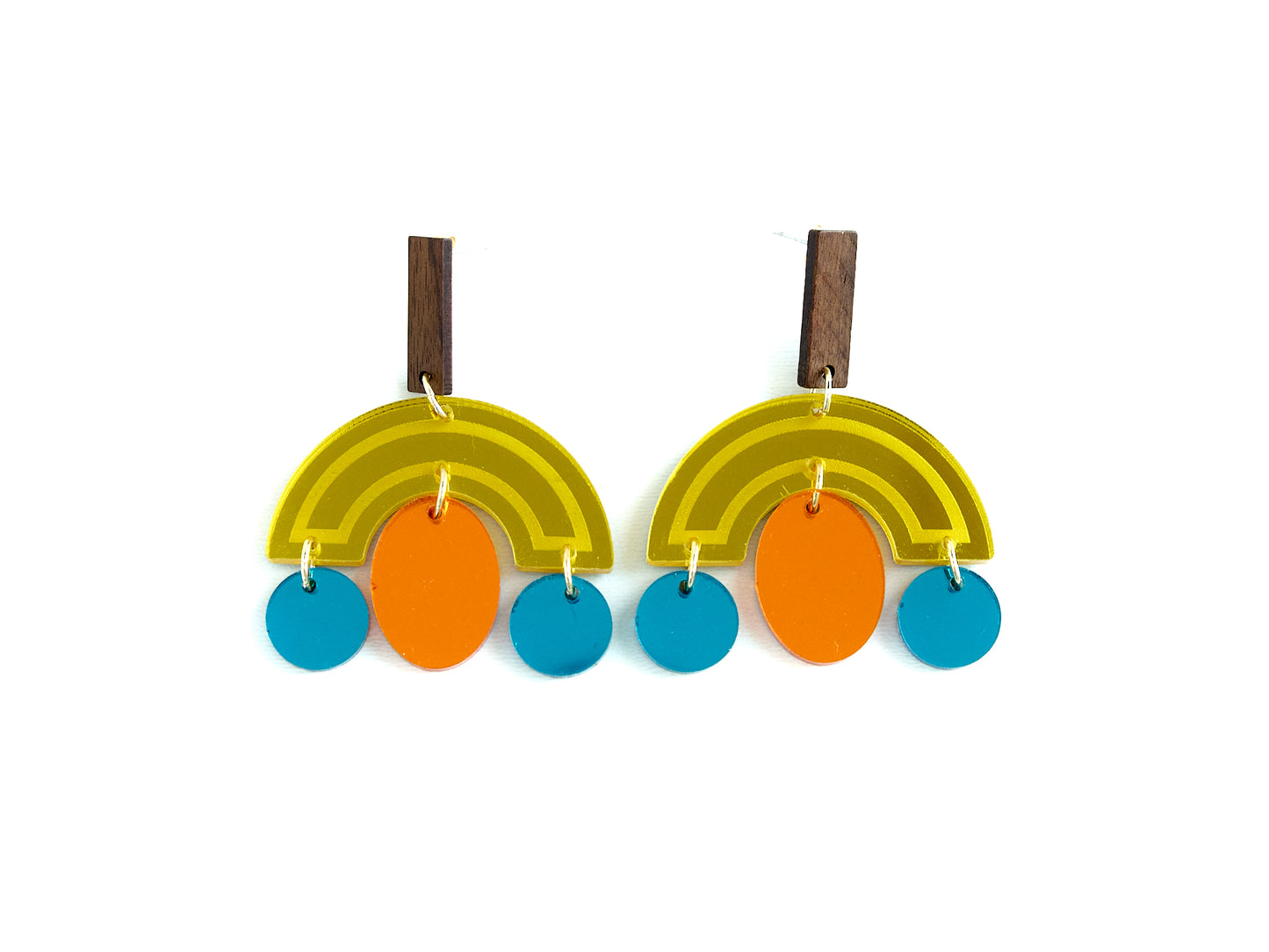 Inca's Face Peru Inspired Dangle Earrings