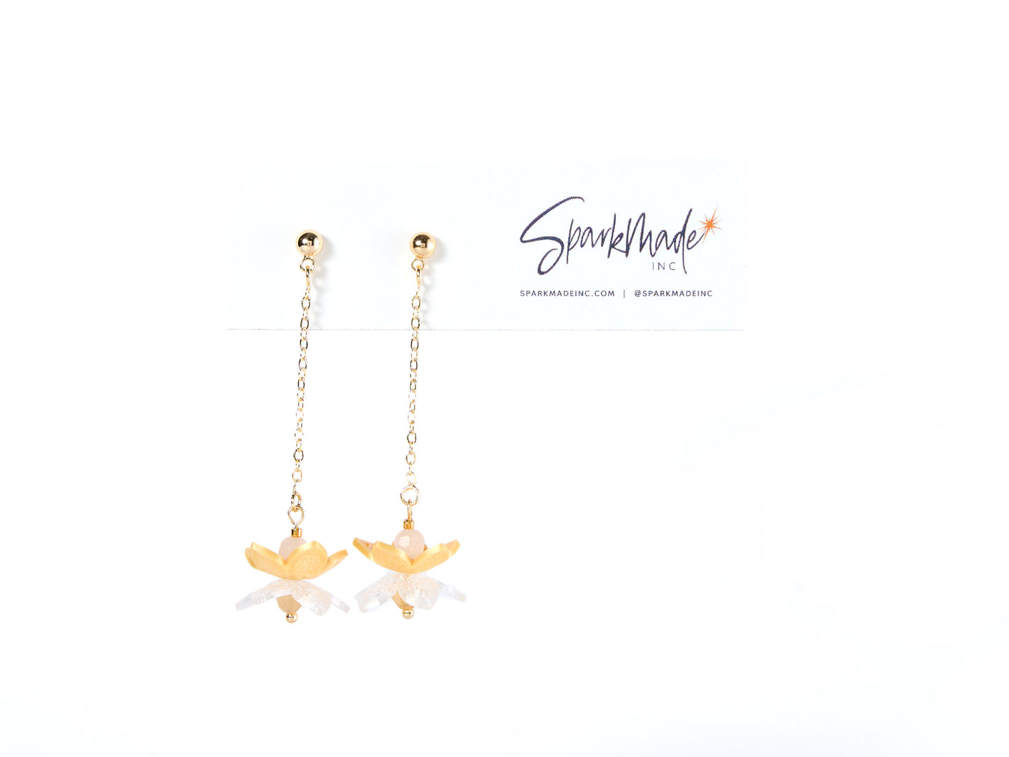 Kaia Mini Drop Earrings Yellow