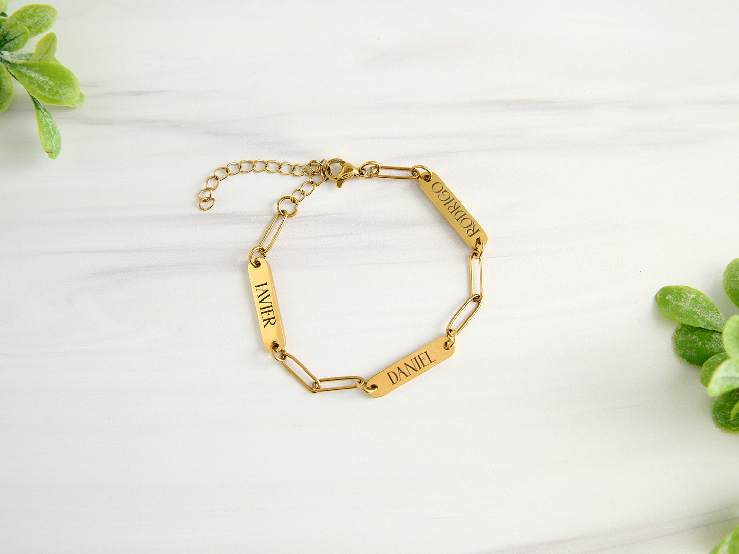 Personalized Mini Bar Paperclip Bracelet