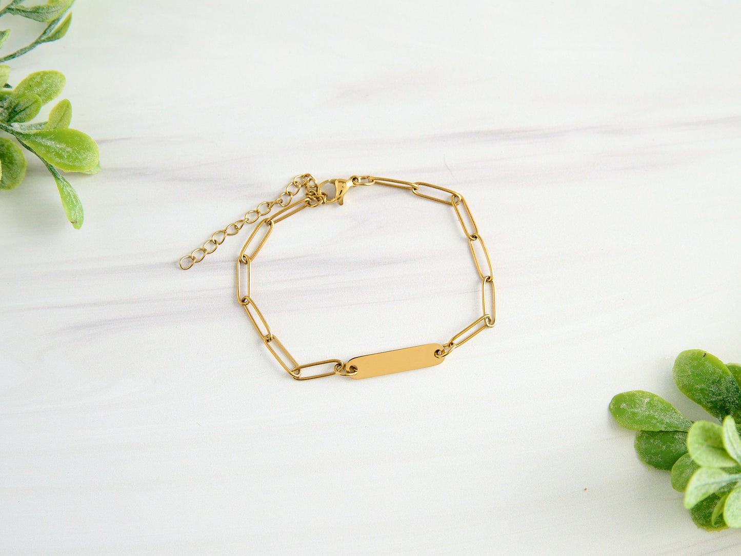 Personalized Mini Bar Paperclip Bracelet