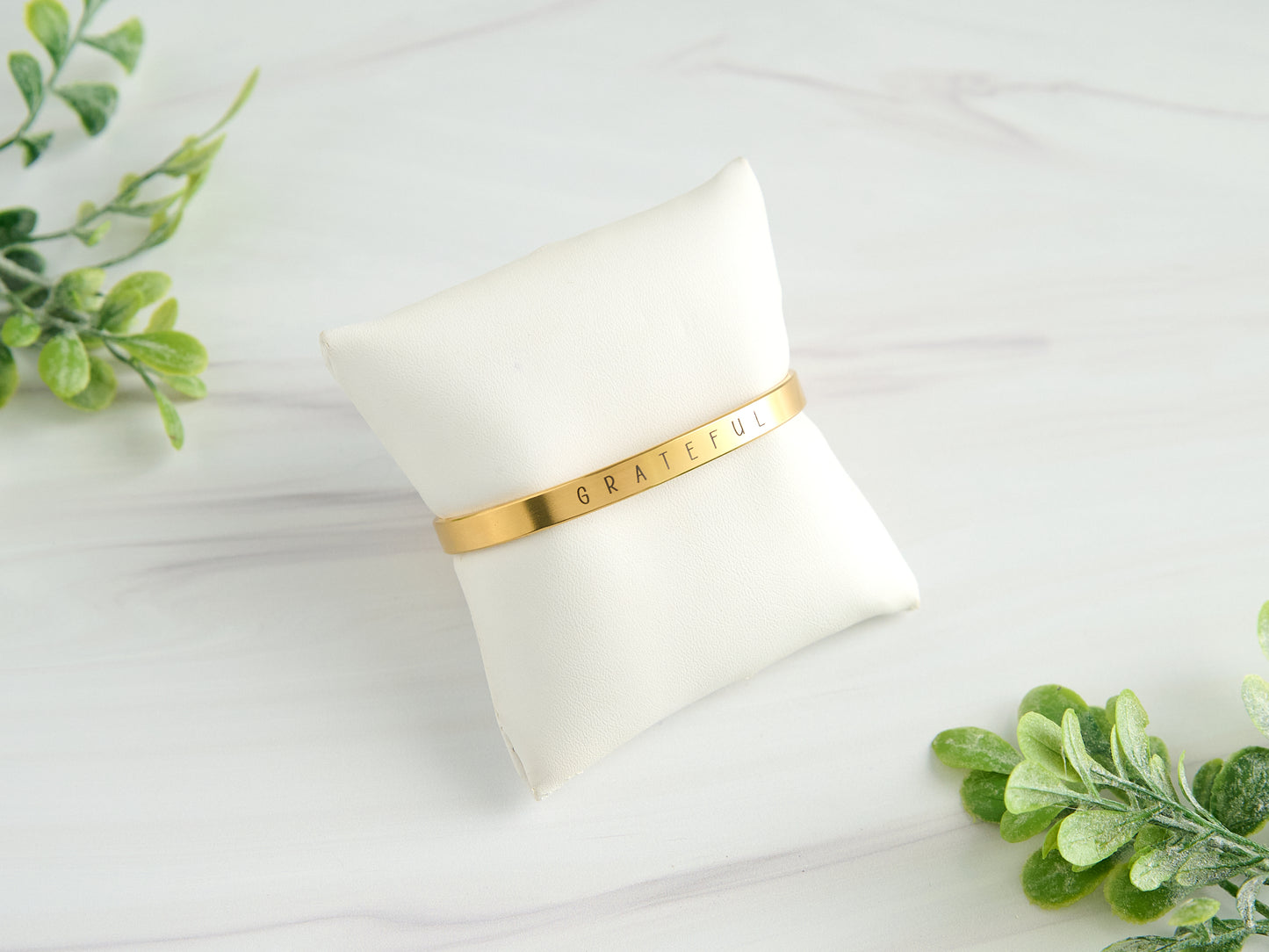 Personalized Stainless Steel Bangle Bracelet