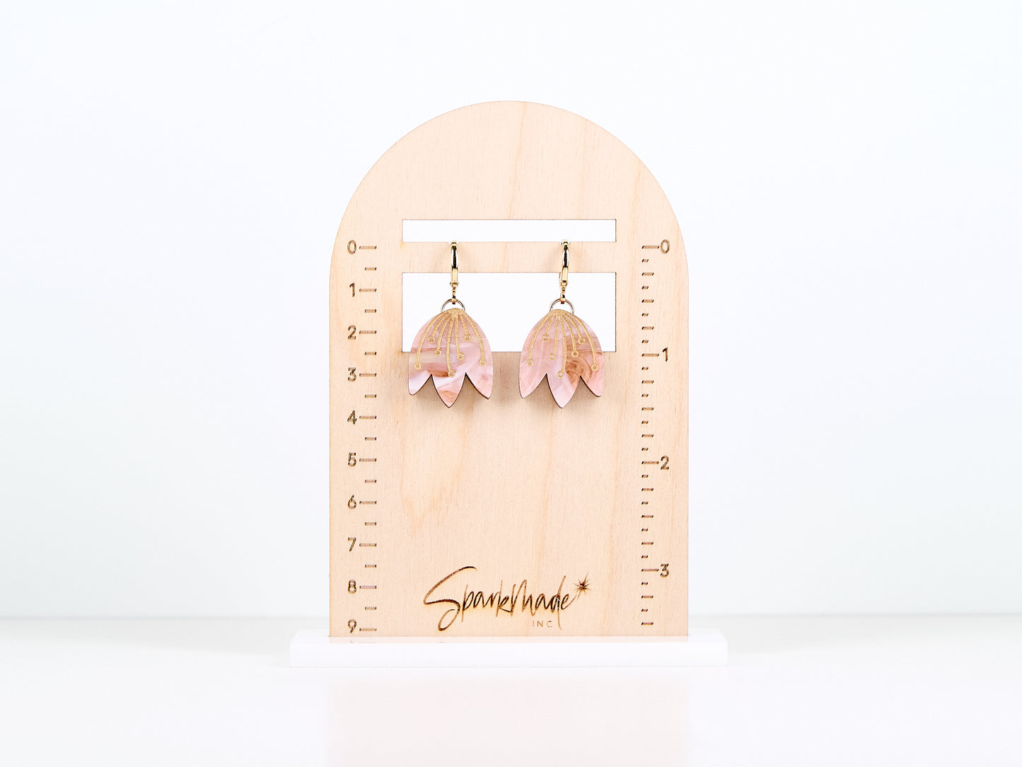 Tulip Earrings Pink