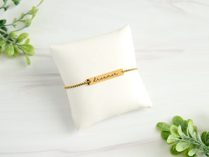 Personalized Adjustable Stainless Steel Bracelet