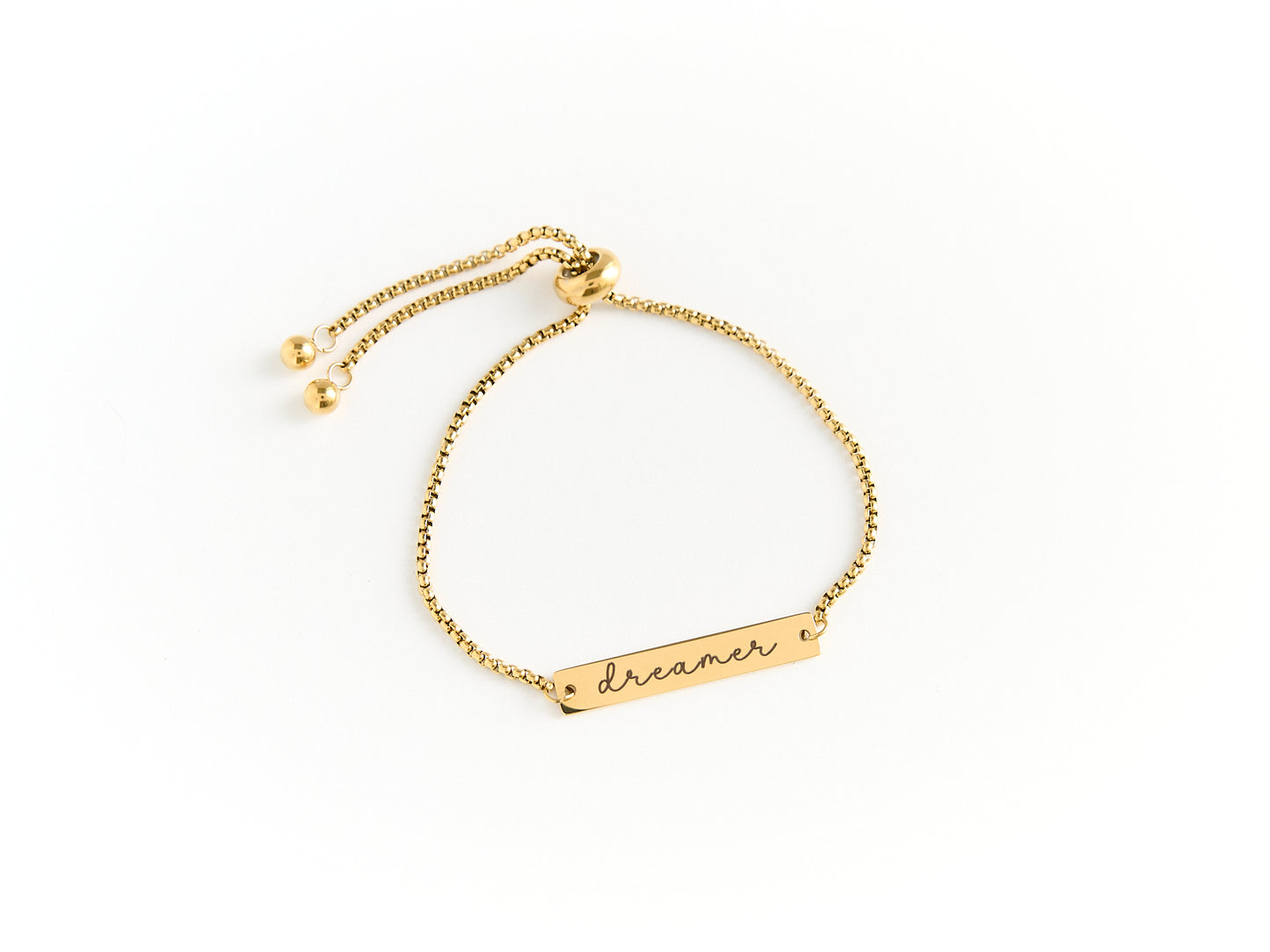 Personalized Adjustable Stainless Steel Bracelet