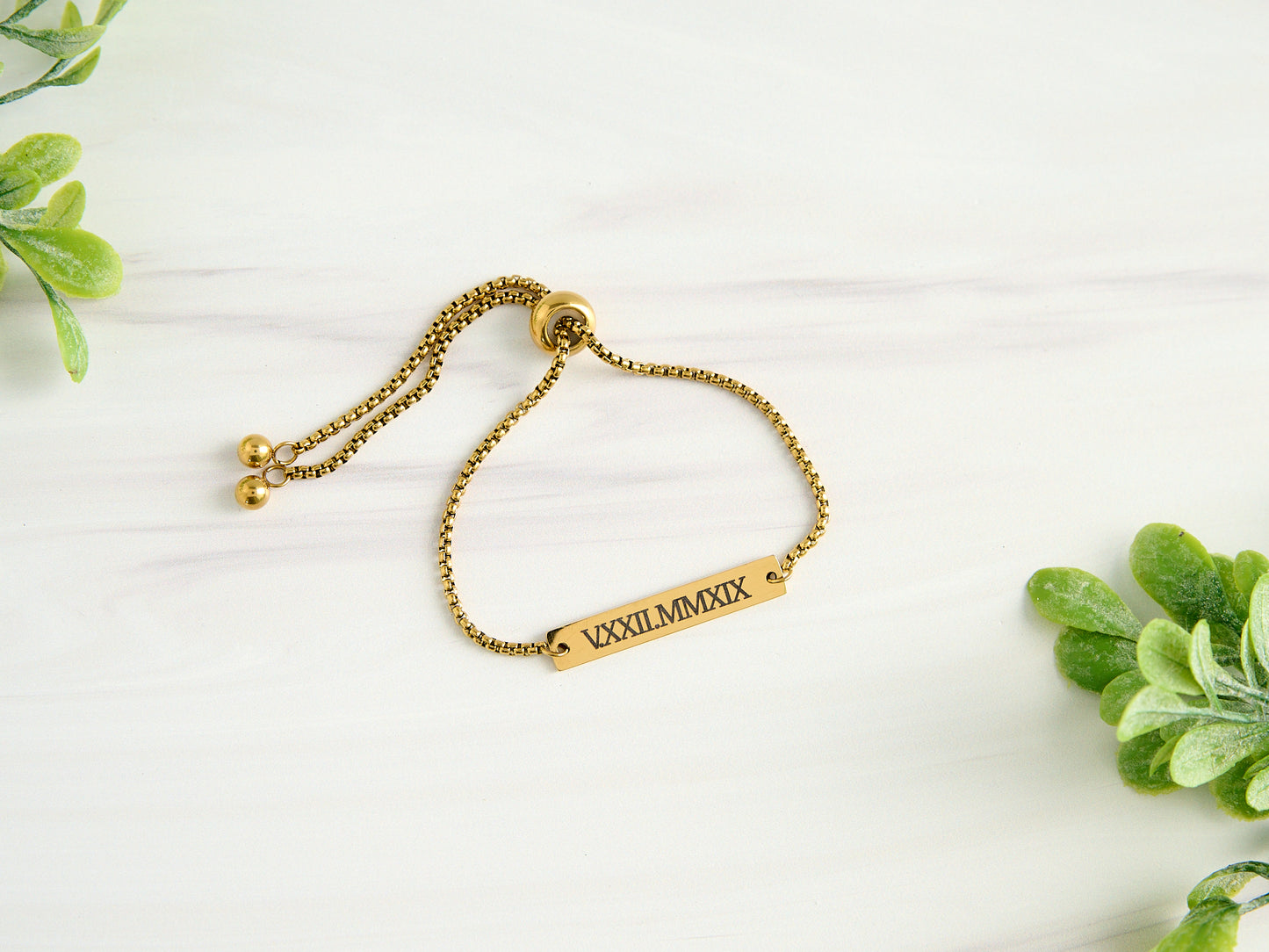 Personalized Adjustable Stainless Steel Bracelet