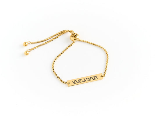Personalized Adjustable Stainless Steel Bracelet