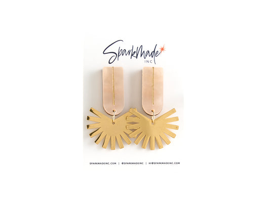 Amaia Acrylic & Stainless Steel Earrings