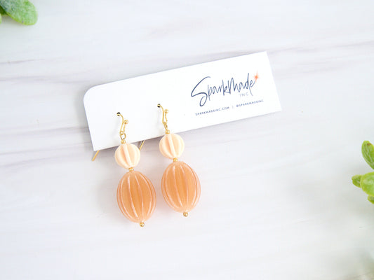 Burlesque 3D Printed Earrings Latte