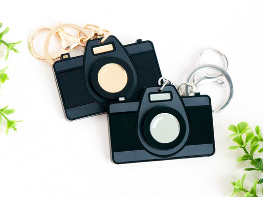 Personalized Fashion Acrylic Camera Keychain Bag Tag Accessory