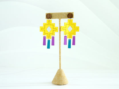 Inca's Cross Peru Inspired Dangle Earrings