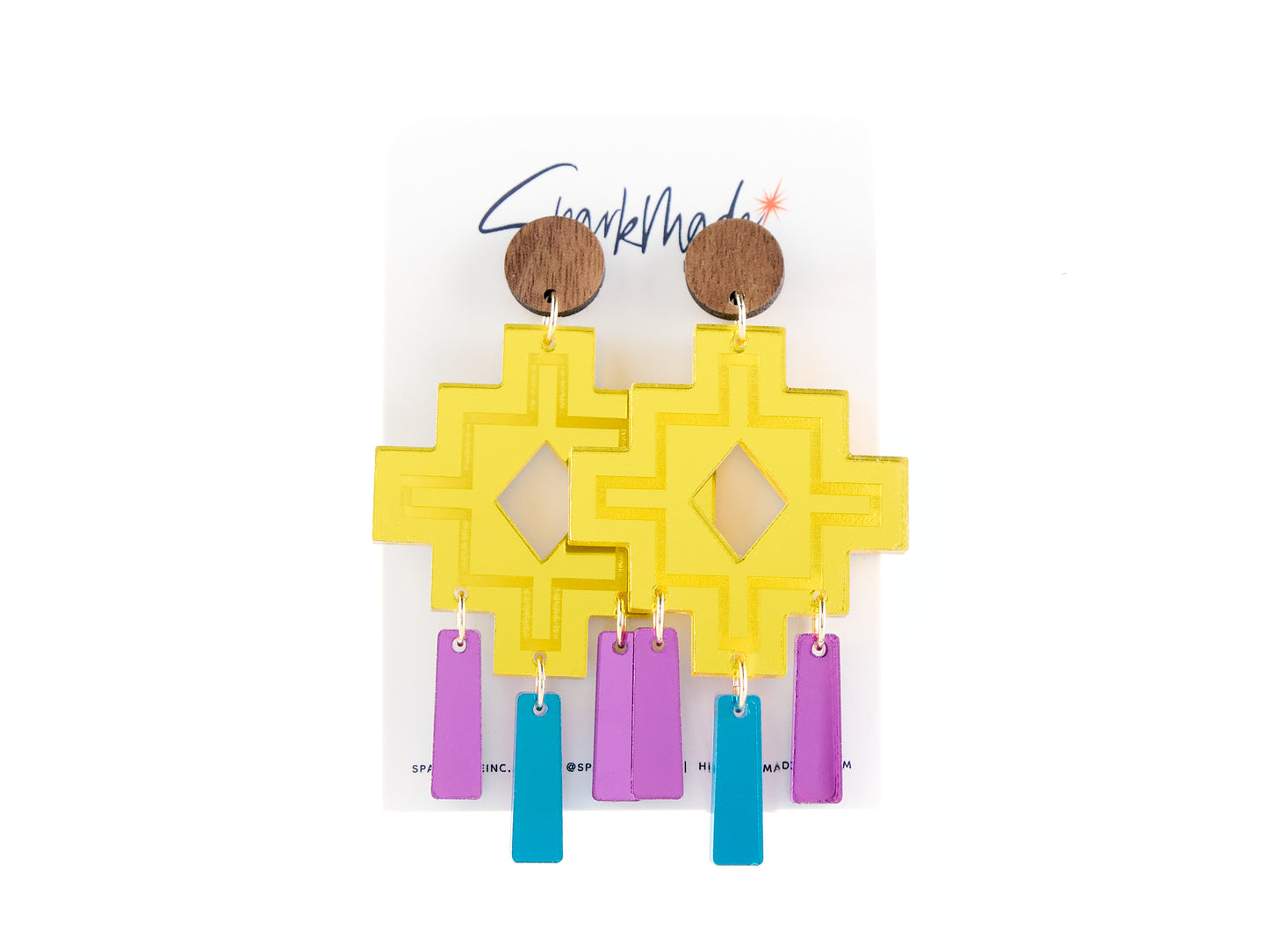 Inca's Cross Peru Inspired Dangle Earrings