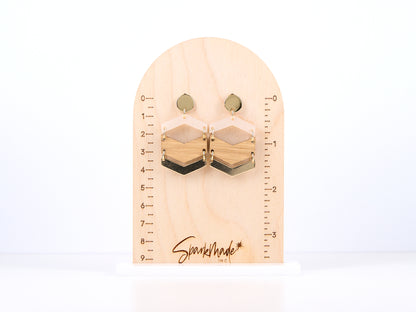 Chevron Layers Earrings Short