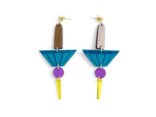 Colibri Peru Inspired Dangle Earrings