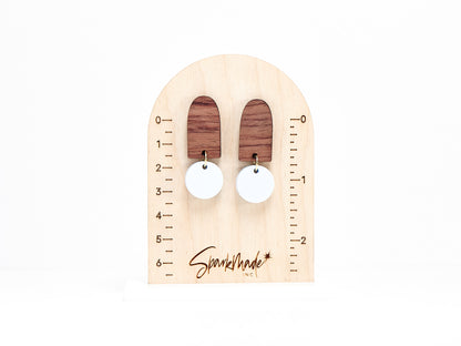 Color Drop Minimalistic Earrings - Baby Blue