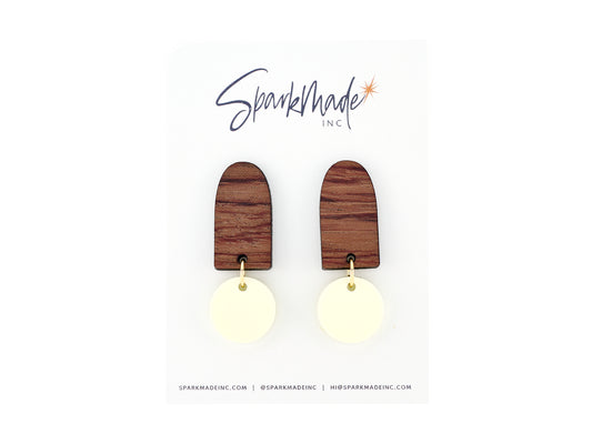 Color Drop Minimalistic Earrings - Mellow Yellow