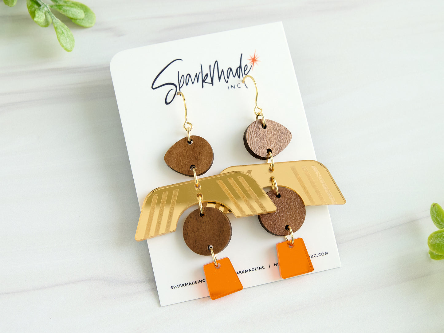 Condor Peru Inspired Dangle Earrings