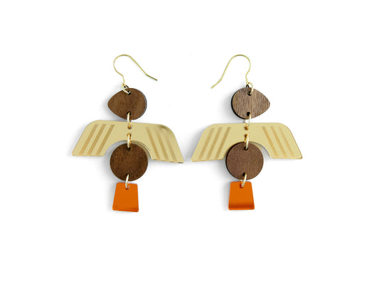 Condor Peru Inspired Dangle Earrings