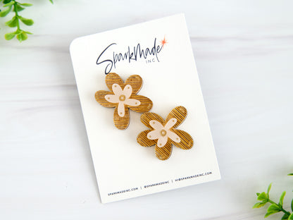 Fantasy Flower Earrings Gold