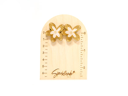 Fantasy Flower Earrings Gold
