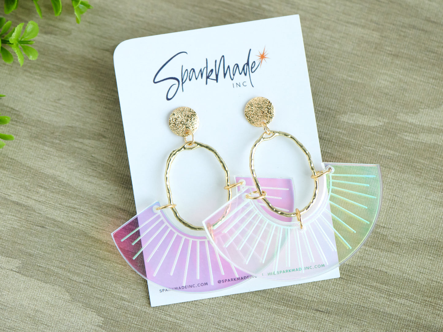 Fantasy Iridescent Statement Earrings