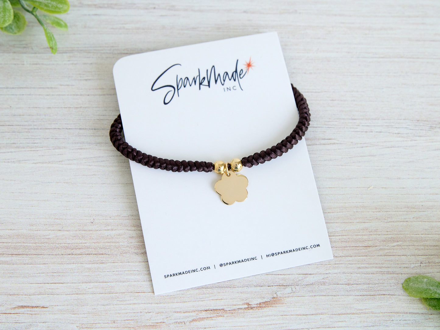 Flower Braided Bracelet