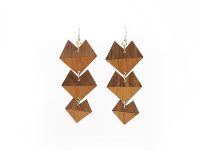 Geometric Heart Earrings