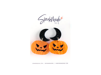 Halloween Spooky Pumpkin Earrings
