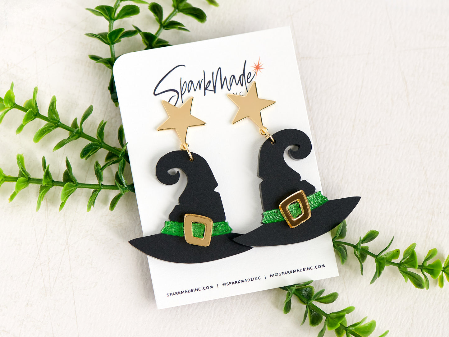 Halloween Witch Hat Earrings