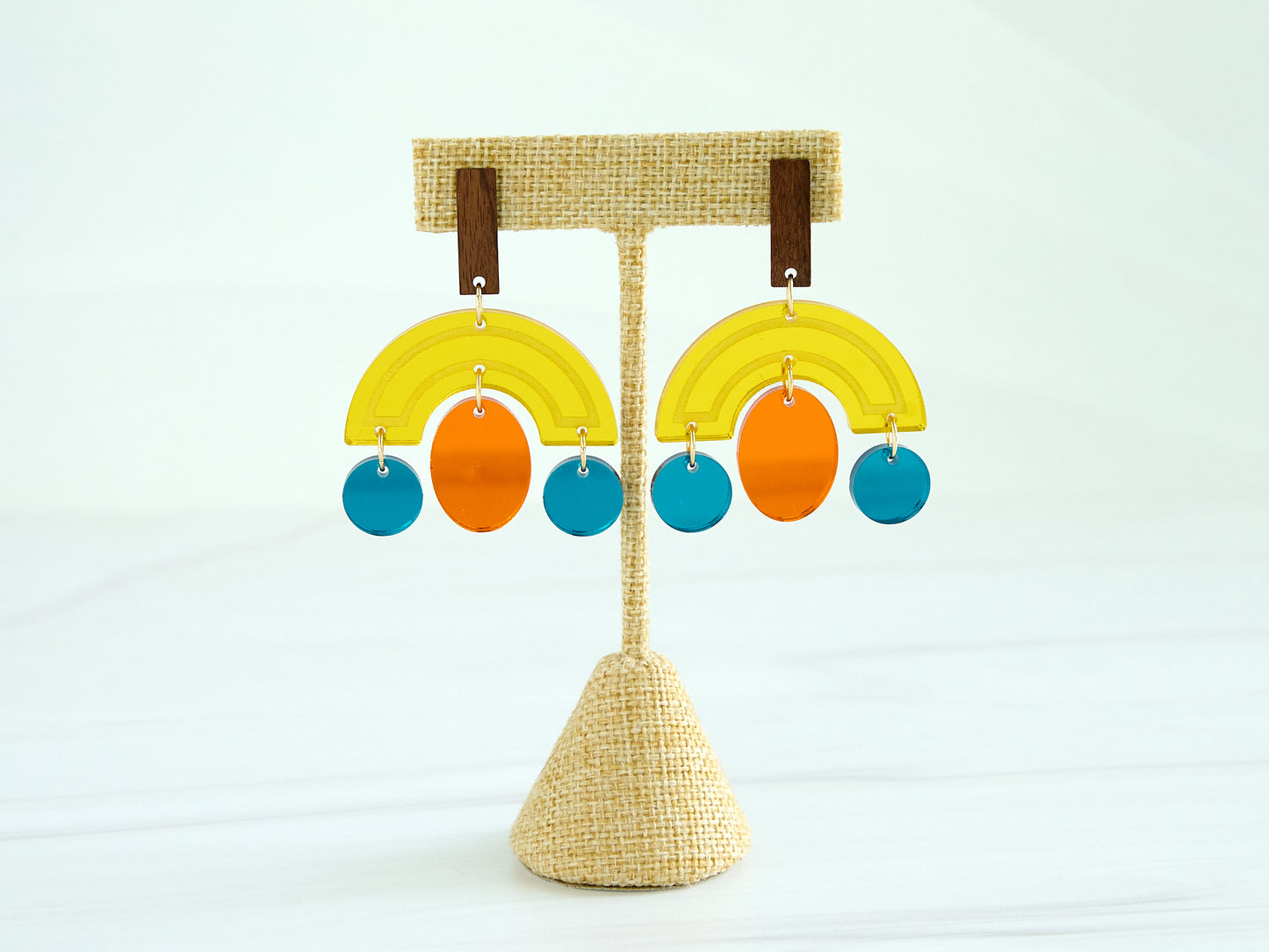 Inca's Face Peru Inspired Dangle Earrings