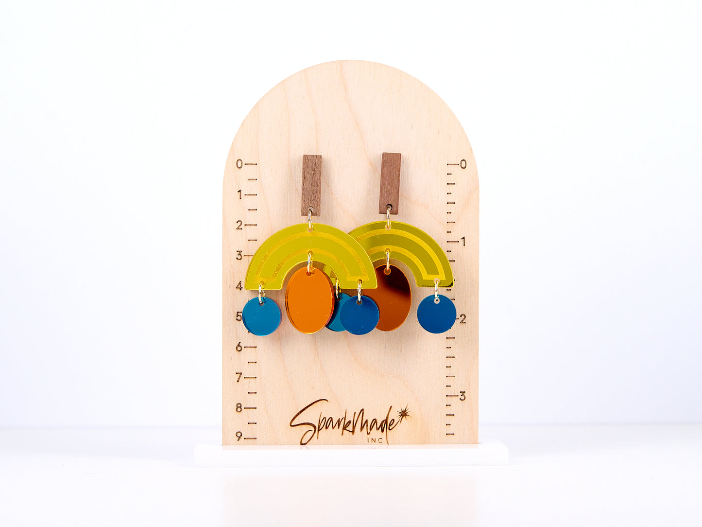 Inca's Face Peru Inspired Dangle Earrings