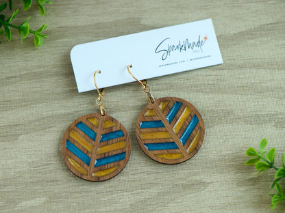 Juliet Harwood and Resin Dangle Earrings