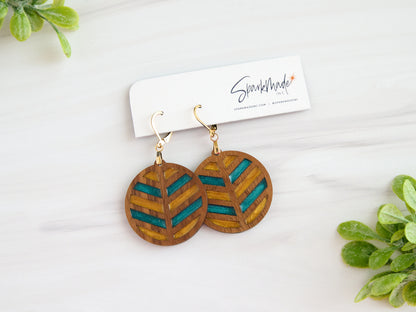 Juliet Harwood and Resin Dangle Earrings