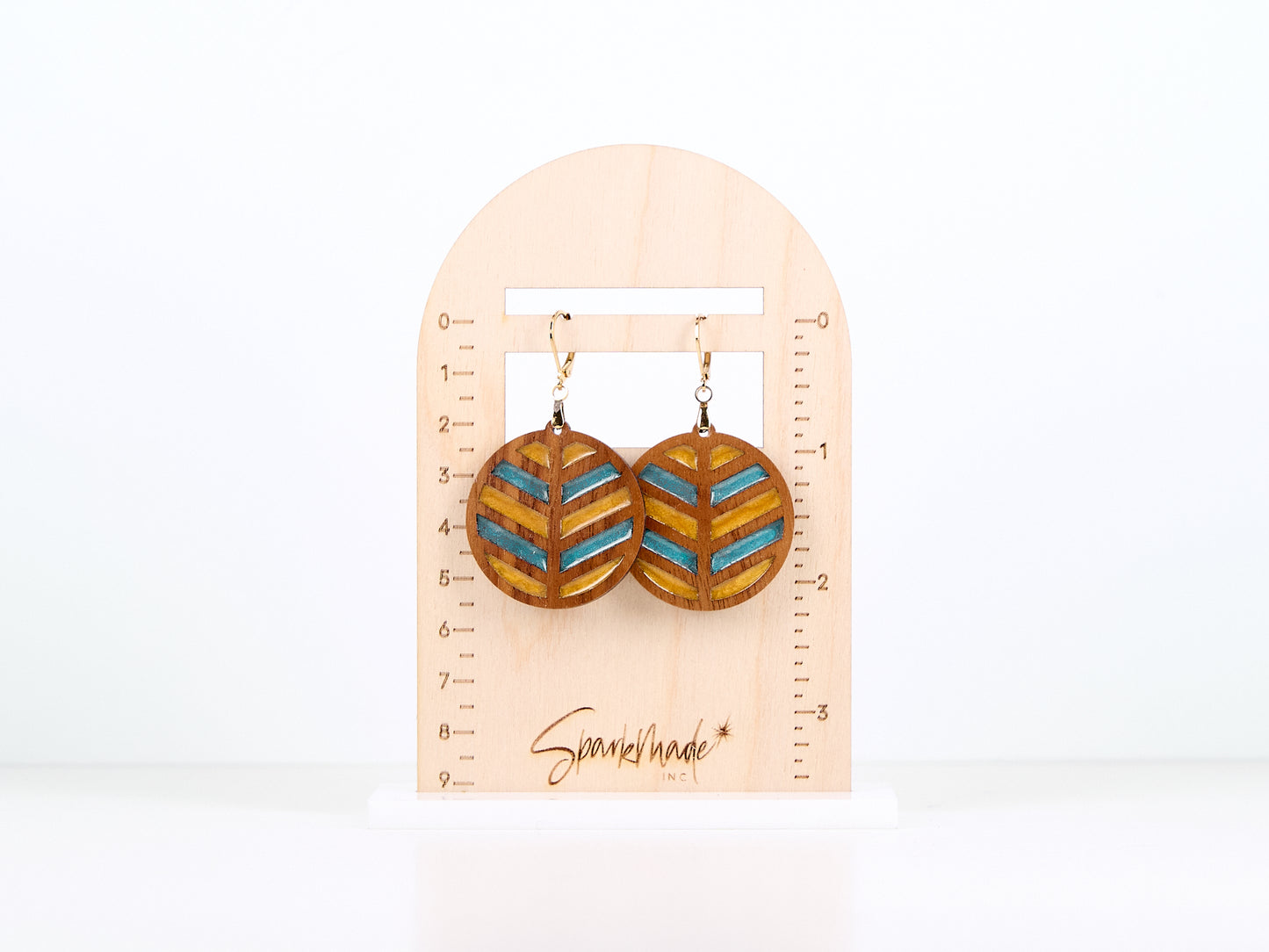 Juliet Harwood and Resin Dangle Earrings