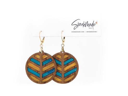 Juliet Harwood and Resin Dangle Earrings