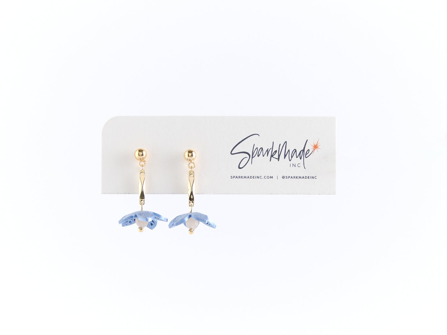 Kaia Single Drop Earrings Blue