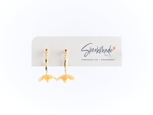 Kaia Single Drop Earrings Yellow