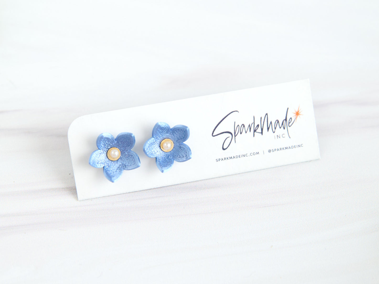 Kaia Stud Earrings Blue