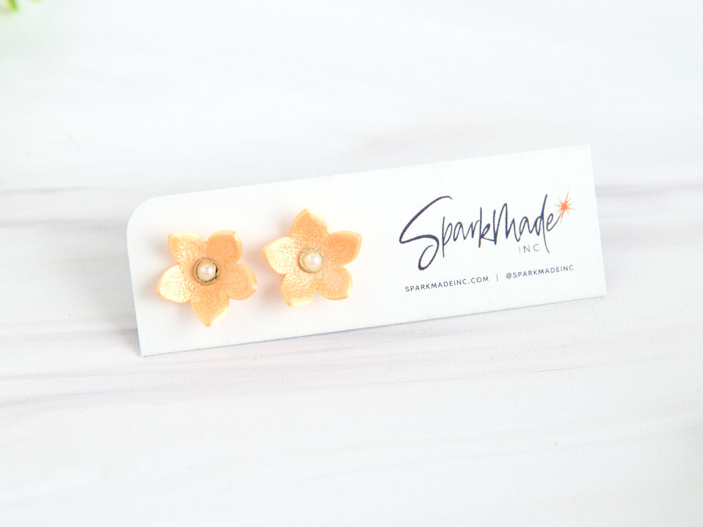 Kaia Stud Earrings Yellow