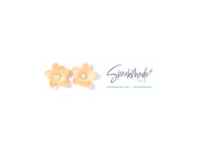 Kaia Stud Earrings Yellow