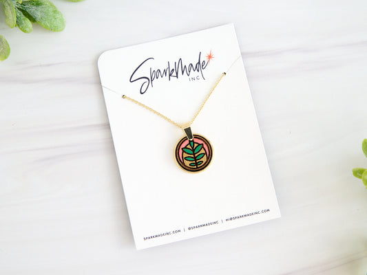 Life Growing Hand Painted Necklace