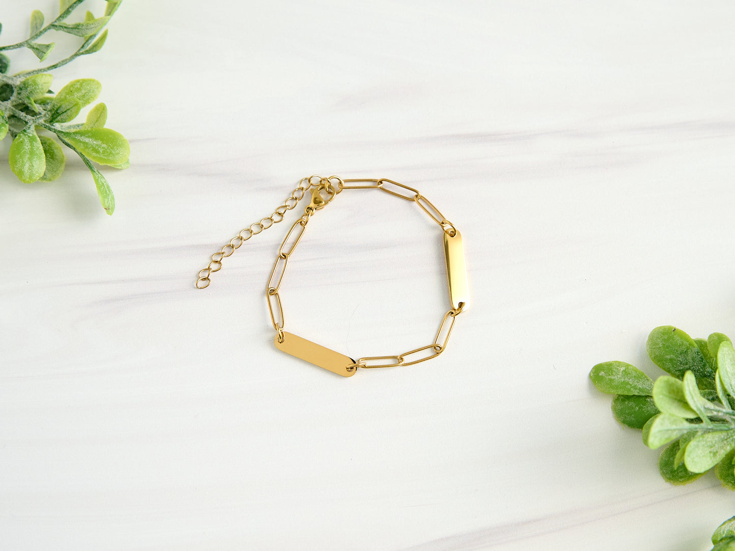 Personalized Mini Bar Paperclip Bracelet