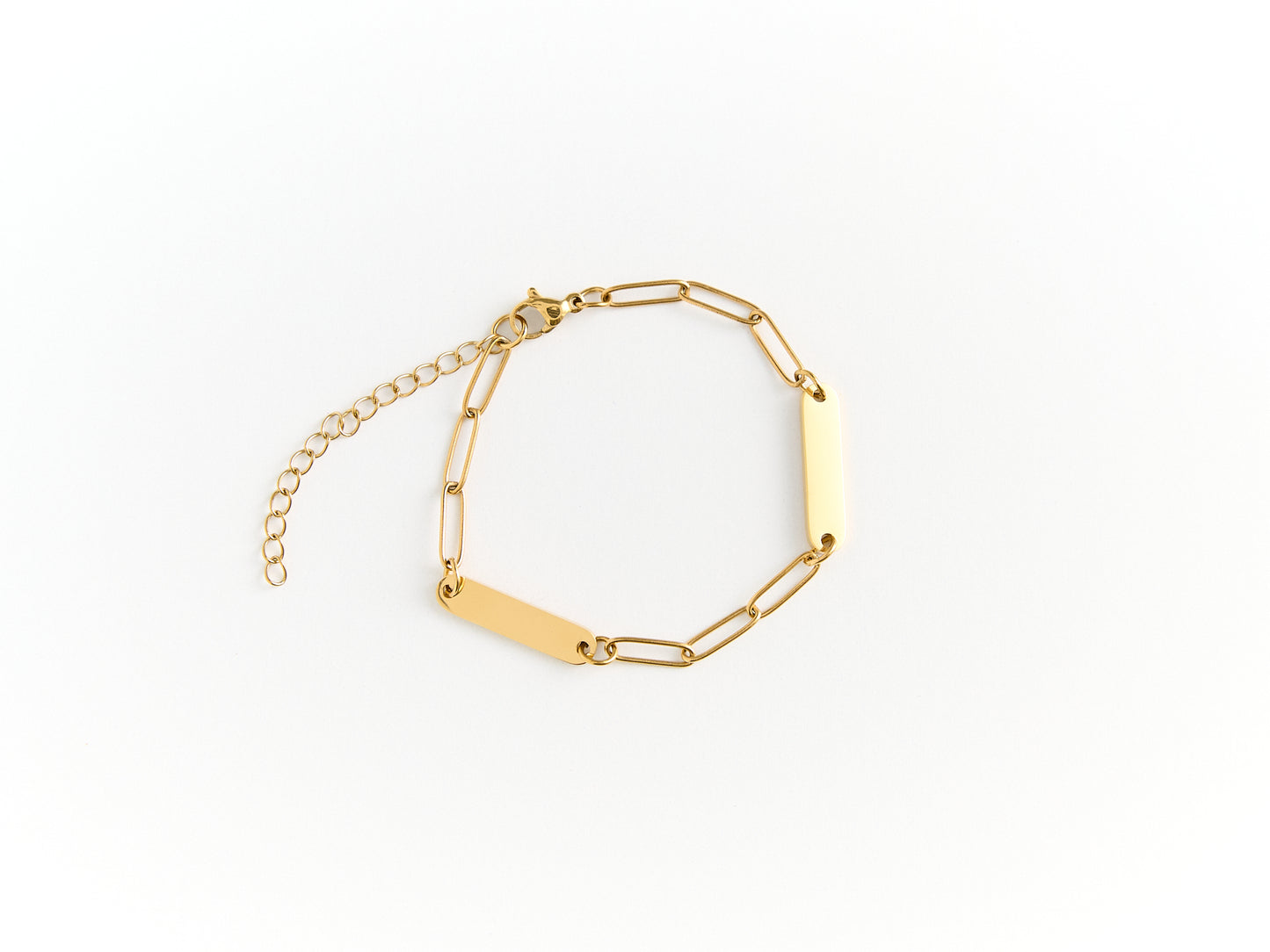 Personalized Mini Bar Paperclip Bracelet