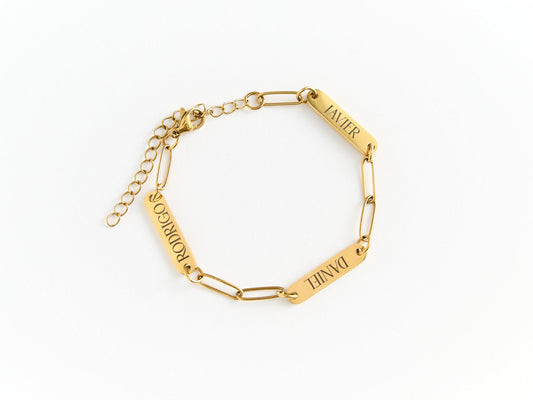 Personalized Mini Bar Paperclip Bracelet