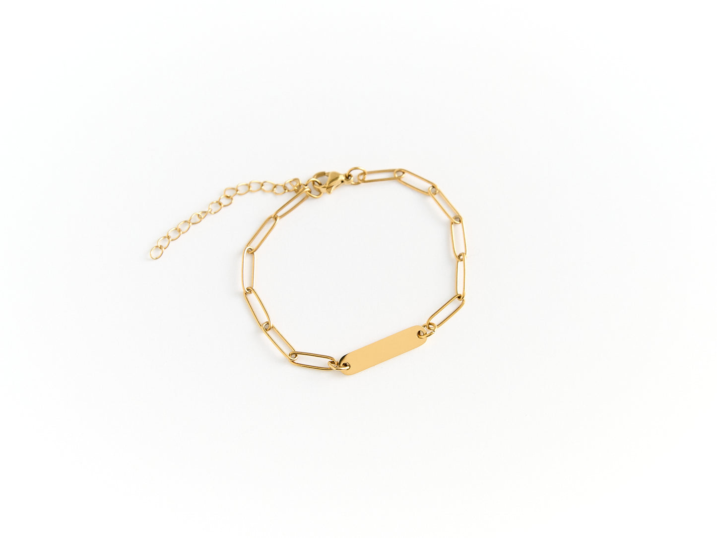Personalized Mini Bar Paperclip Bracelet
