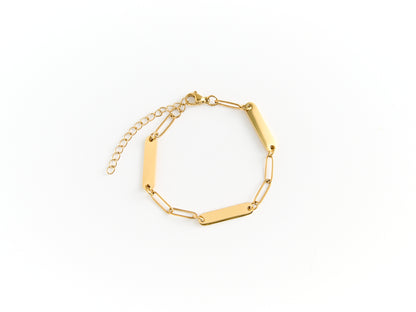 Personalized Mini Bar Paperclip Bracelet