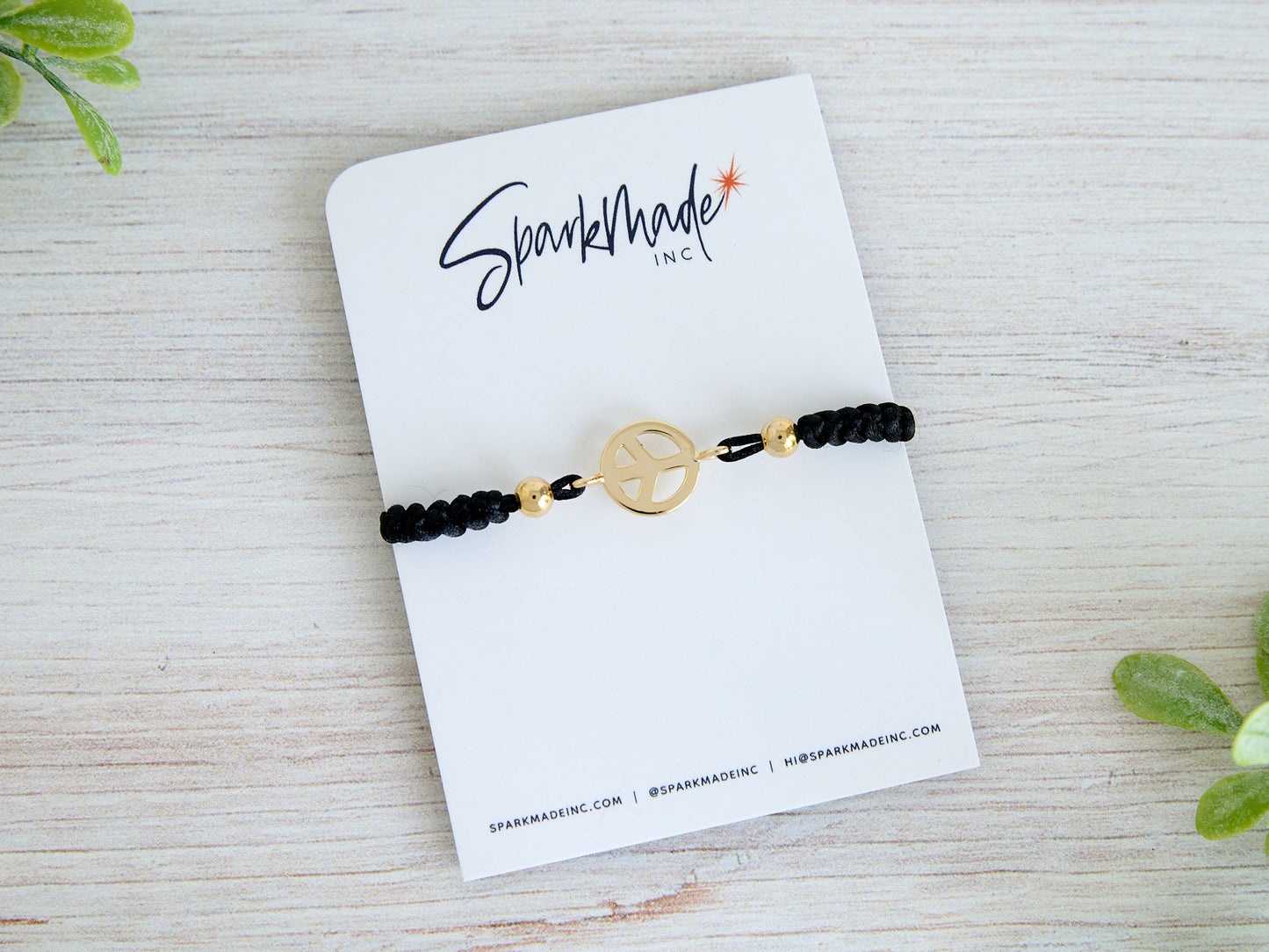 Peace Braided Bracelet