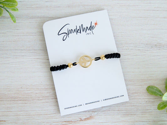 Peace Braided Bracelet