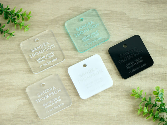 Personalized Acrylic Luggage Tag