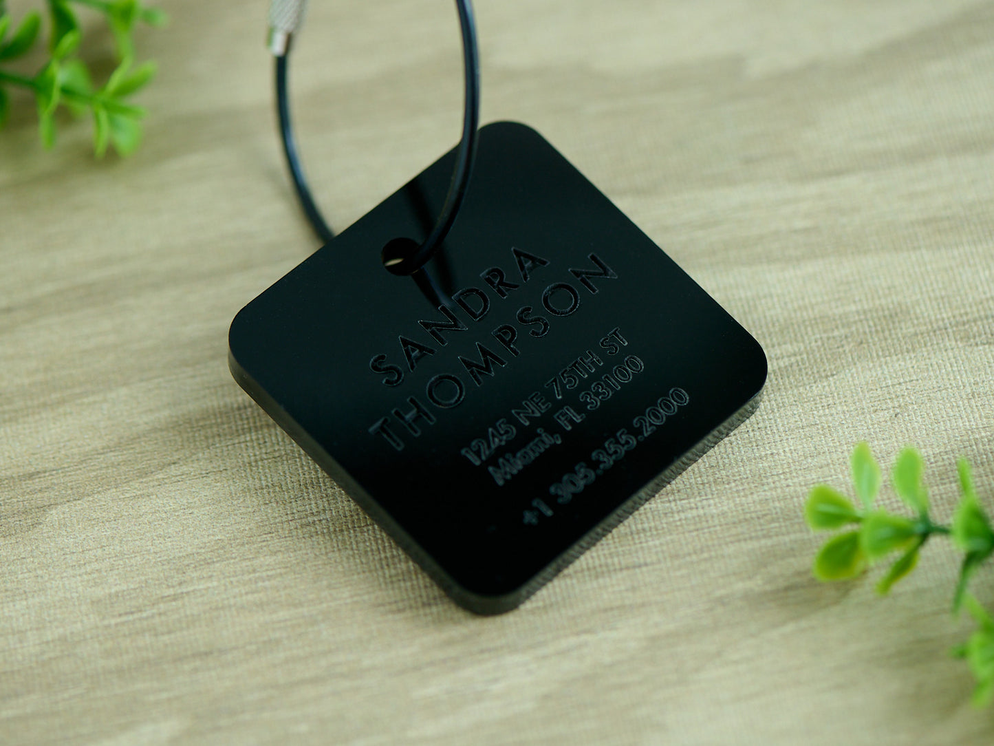 Personalized Acrylic Luggage Tag